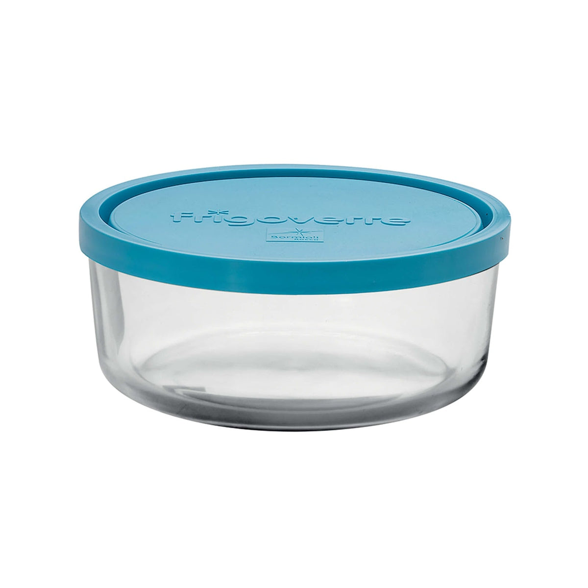 Bormioli Rocco Frigoverre Contenitore Tondo in Vetro 15 cm con Coperchio 12 Pezzi