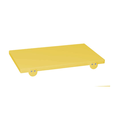 Tagliere in Polietilene Giallo con Battente 50x30 cm H2