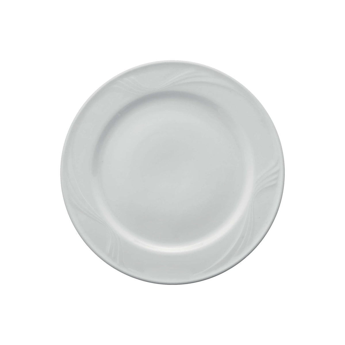 Caprera Piatto Piano in Porcellana Bianca 26 cm 12 Pezzi