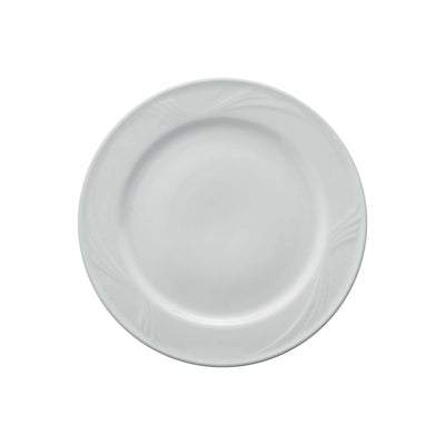 Caprera Piatto Piano in Porcellana Bianca 26 cm 12 Pezzi