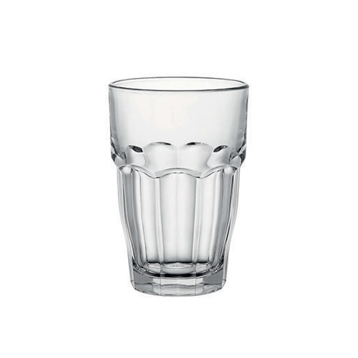 Rock Bar Bicchiere Long Drink in Vetro Temperato Impilabile 37 cl 6 Pezzi