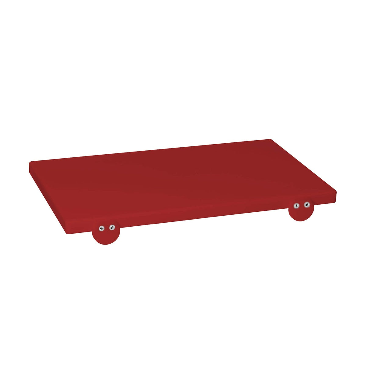 Tagliere in Polietilene Rosso con Battente 50x30 cm H 2