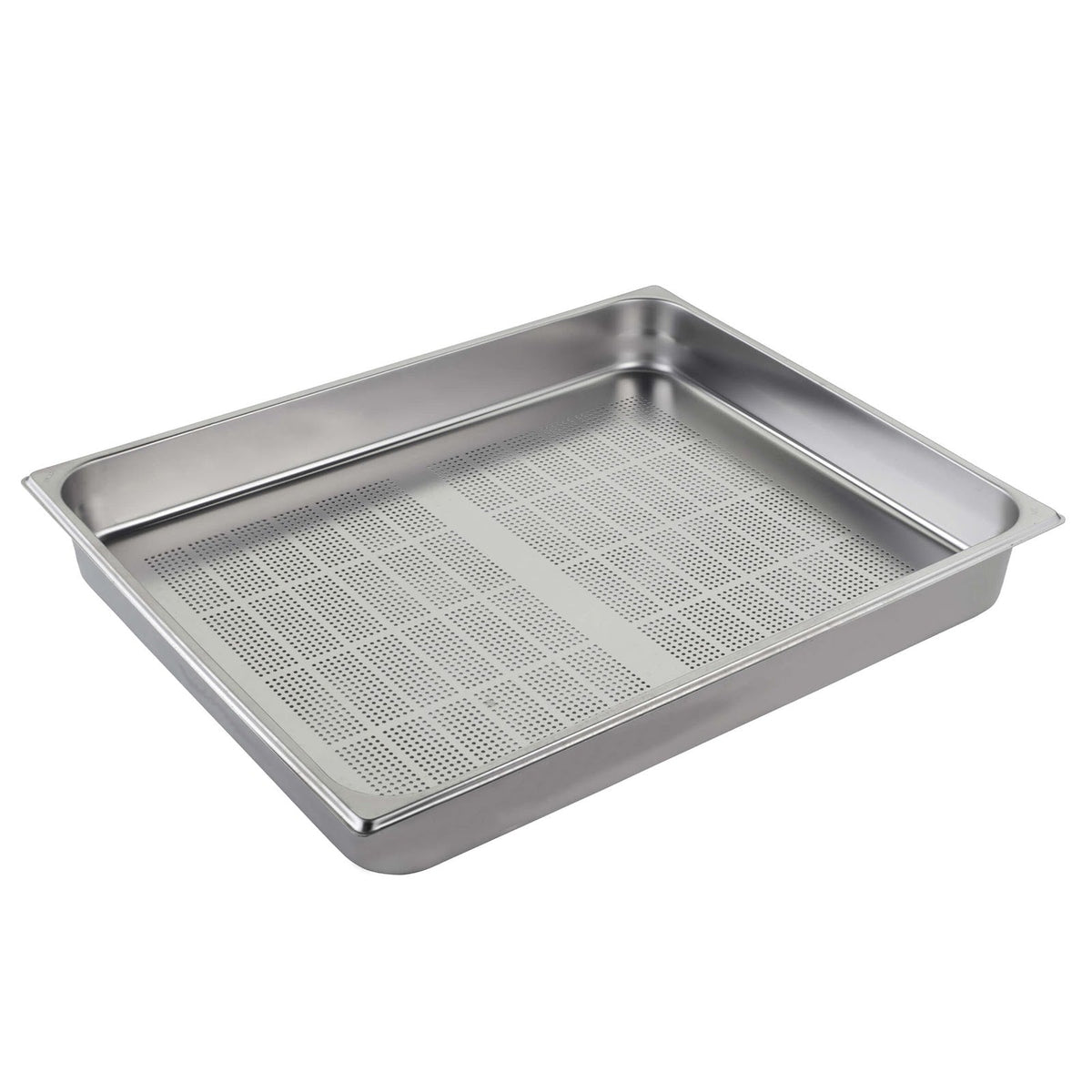 Bacinella Gastronorm GN 2/1 Inox Forata su Tutti i Lati 65x53 cm H 10