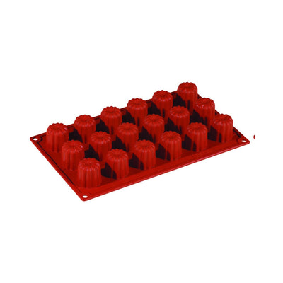 Stampo in Silicone 18 Cannelé Piccoli Ø 3,5 cm H 3,5 cm