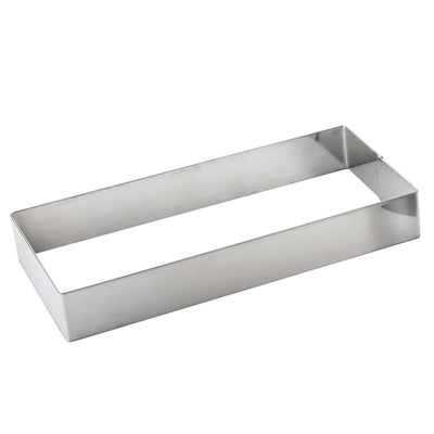 Rettangolo in Acciaio Inox per Mousse 40x60 cm H 5 cm