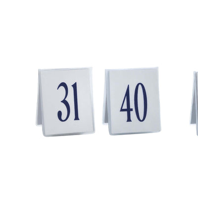 Segnaposto Numerato in Plastica dal 31 al 40 10 Pezzi