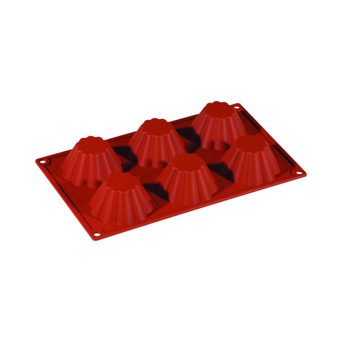 Stampo in Silicone 6 Briochette Ø 7,9 cm H 3,7