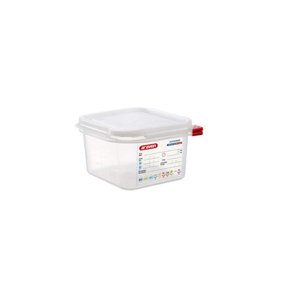 Bacinella Gastronorm GN 1/6 Polipropilene con Coperchio H 10 cm 1,7 Litri