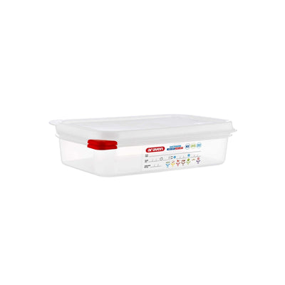 Bacinella Gastronorm GN 1/4 Polipropilene con Coperchio H 6,5 cm 1,8 Litri
