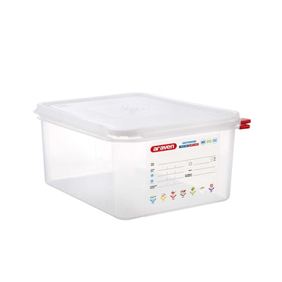 Bacinella Gastronorm GN 1/2 Polipropilene con Coperchio H 15 cm 10 L