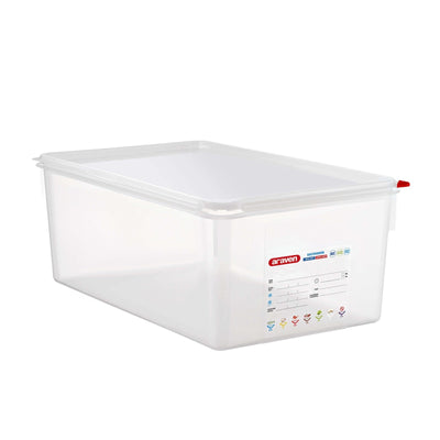 Bacinella Gastronorm GN 1/1 Polipropilene con Coperchio H 20 cm 27,5 L
