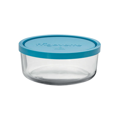 Frigoverre Contenitore Vetro Tondo con Coperchio Ermetico 12 cm 12 Pezzi