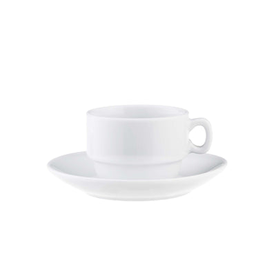 Saturnia Roma Tazza in Porcellana Bianca 17 cl senza Piattino 12 Pezzi