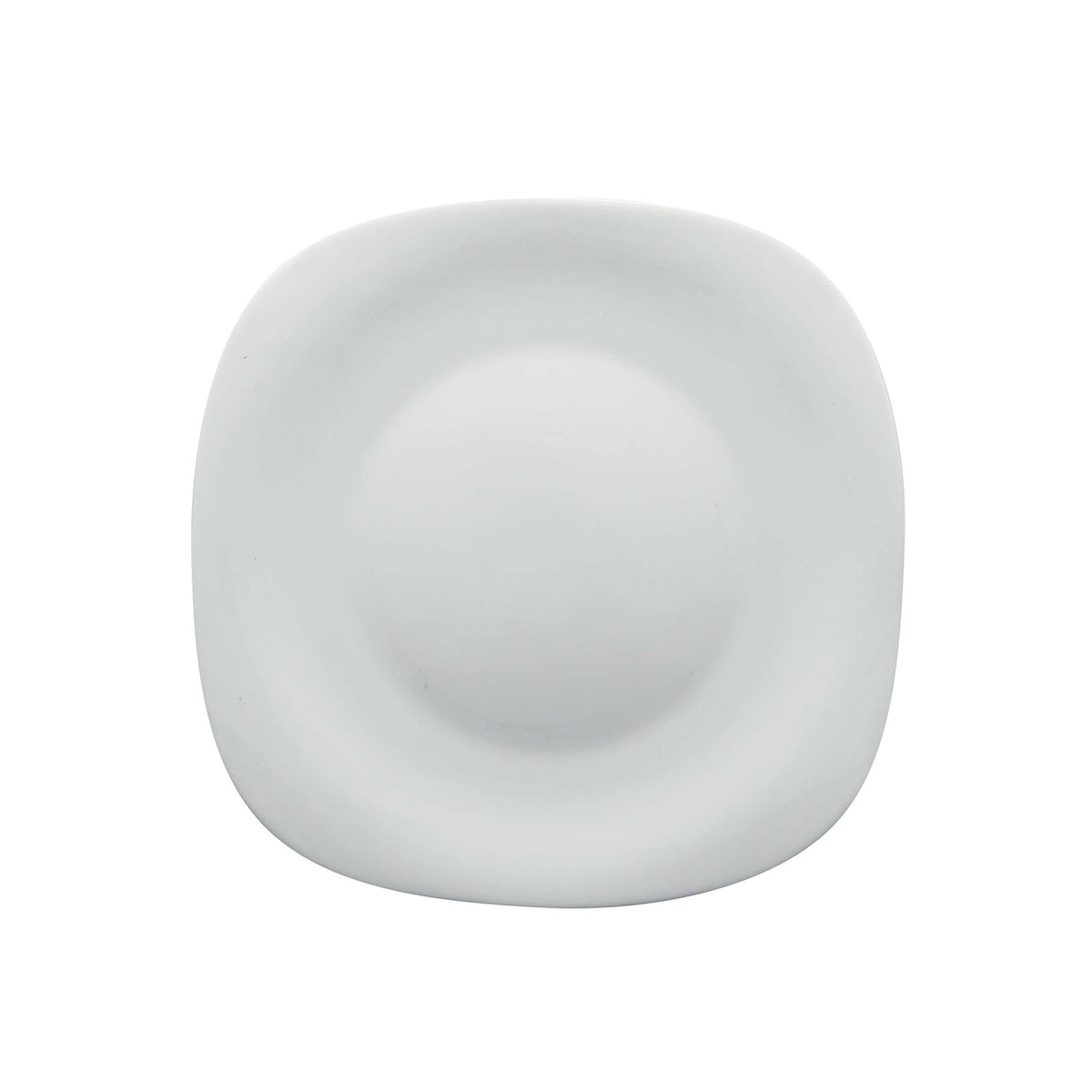 Parma Piatto Frutta Quadrato in Vetro Bianco 20x20 cm 6 Pezzi