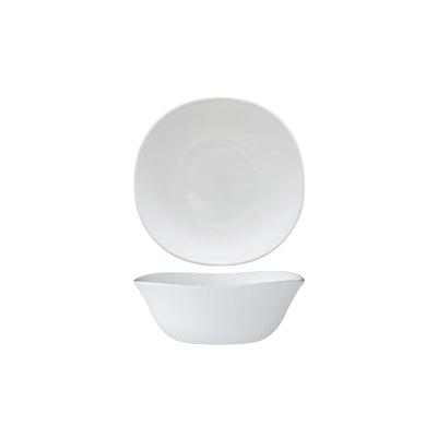 Parma Coppa Quadrata in Vetro Bianco 14x14 cm 6 Pezzi