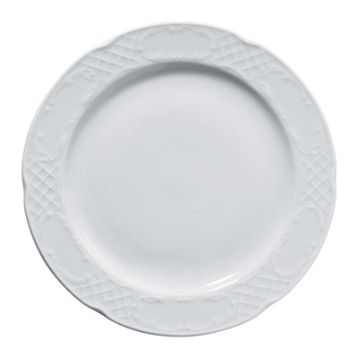 Gural Flora Piatto Piano in Porcellana Bianca 30 cm 6 Pezzi