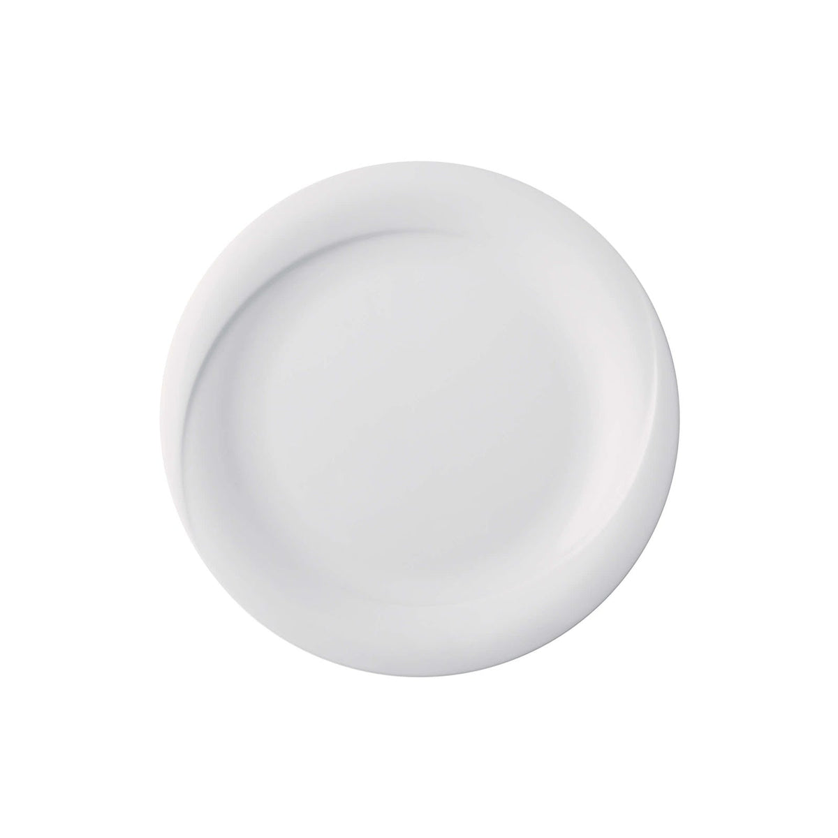Gural X-Tanbul Piatto Piano in Porcellana Bianca 25 cm 12 Pezzi
