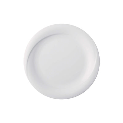 Gural X-Tanbul Piatto Piano in Porcellana Bianca 25 cm 12 Pezzi