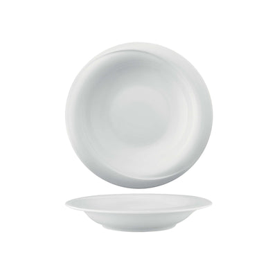 Gural X-Tanbul Piatto Fondo in Porcellana Bianca 22 cm 12 Pezzi