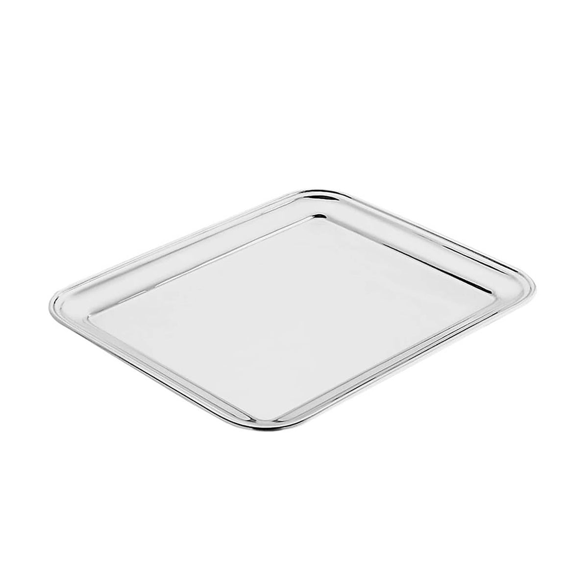 Pinti Vassoio Rettangolare in Acciaio Inox 45x35 cm