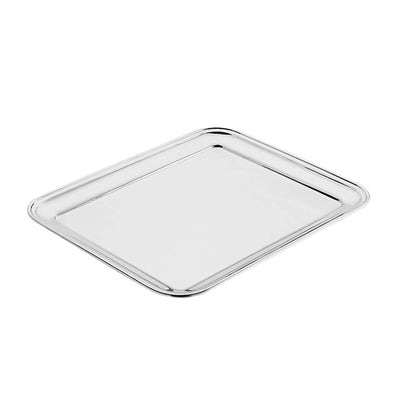 Pinti Vassoio Rettangolare in Acciaio Inox 48x37 cm