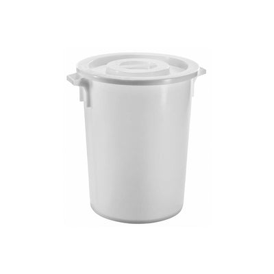 Bidone Sovrapponibile Tondo Polietilene Bianco 75 Litri