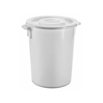 Bidone Sovrapponibile Tondo Polietilene Bianco 100 Litri