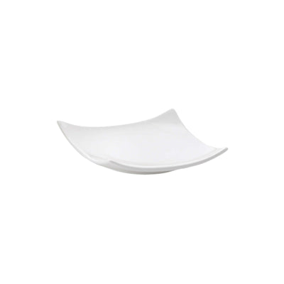 Appetizer Piattino Carrée in Porcellana Bianca 9,5x9,5 cm 6 Pezzi