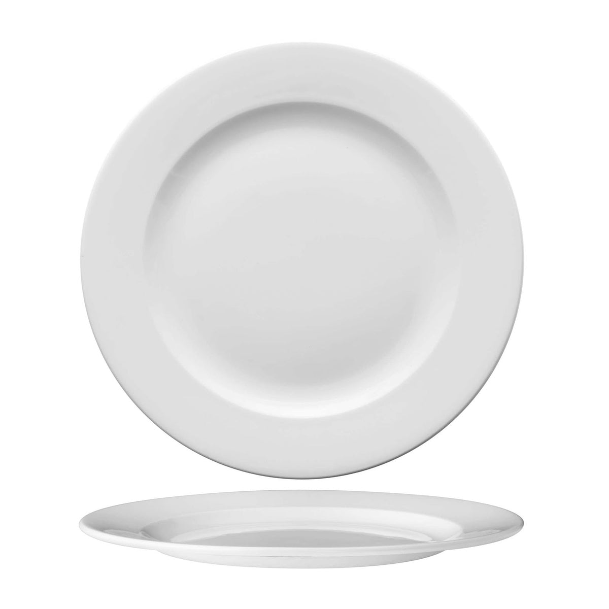 Churchill Alchemy Piatto Piano in Fine China Bianca Ø 26,8 cm 12 Pezzi