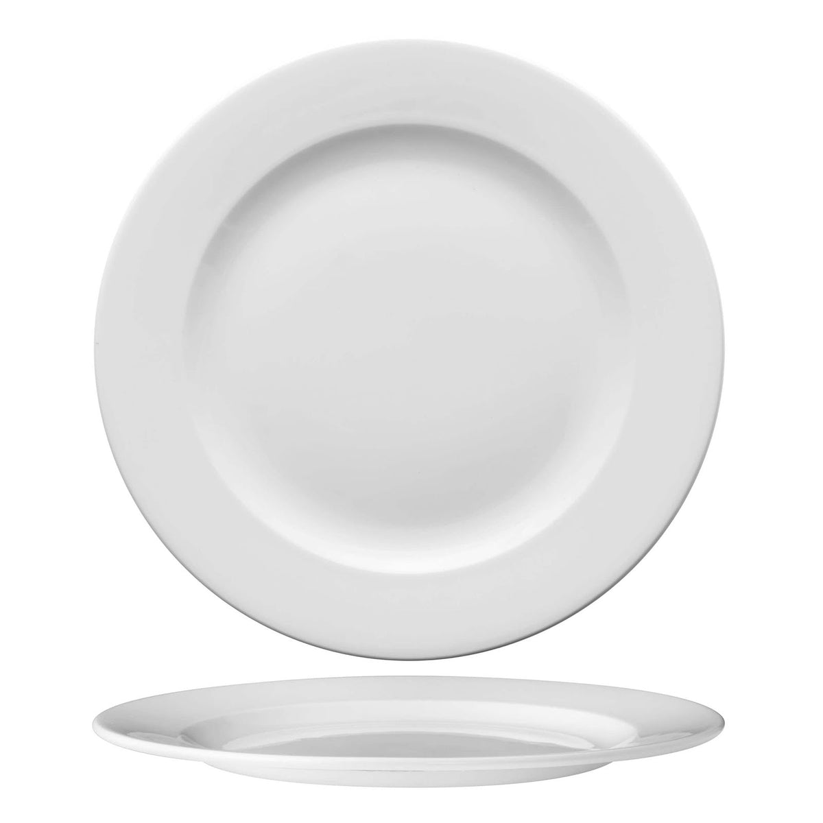 Churchill Alchemy Piatto Piano in Fine China Bianca Ø 30 cm 12 Pezzi