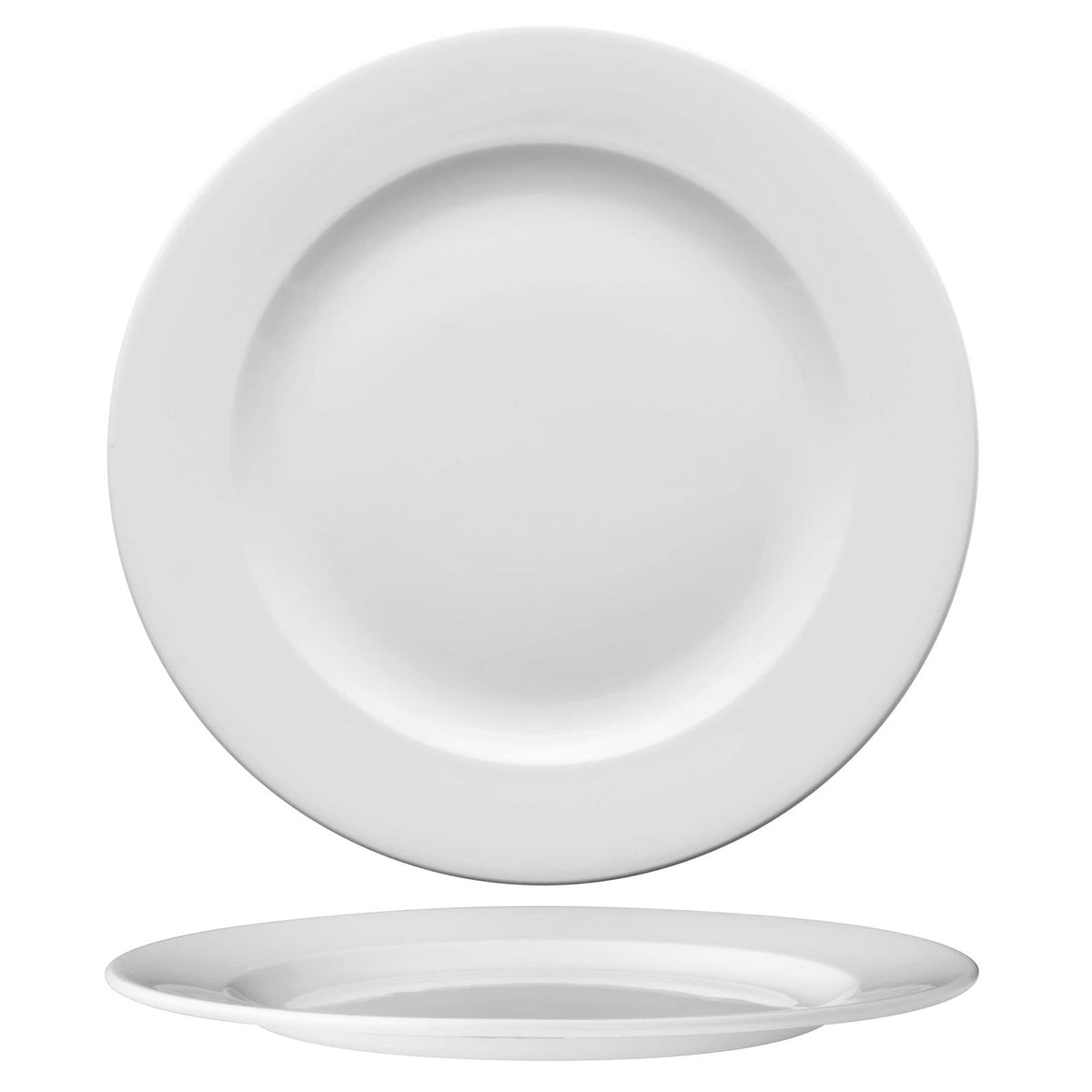 Churchill Alchemy Piatto Piano in Fine China Bianca Ø 33 cm 6 Pezzi