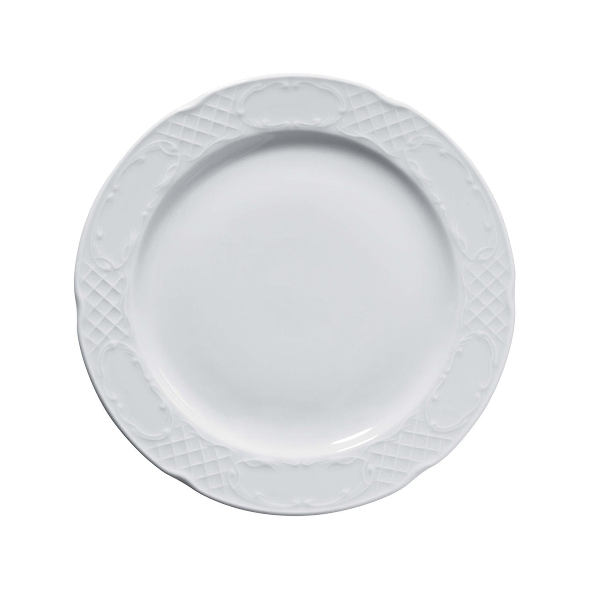 Gural Flora Piatto Frutta Porcellana Bianca 20 cm 12 Pezzi