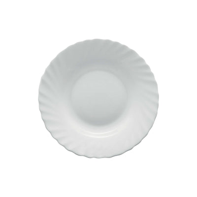 Prima Piatto Frutta Vetro Bianco 20 cm 6 Pezzi