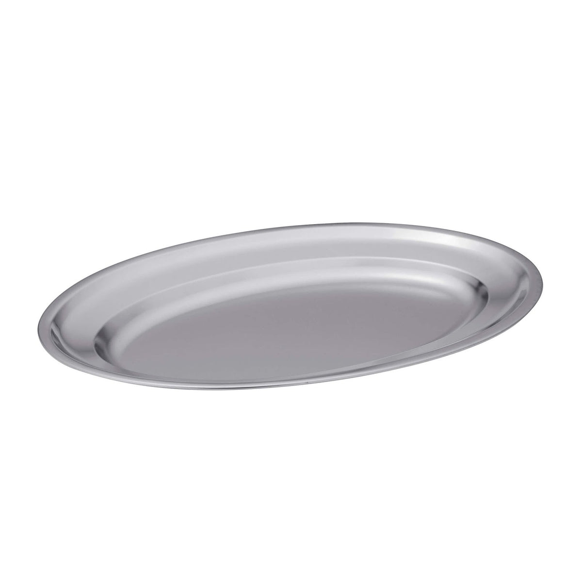 Vassoio Ovale in Acciaio Inox 18/10 50x31 cm