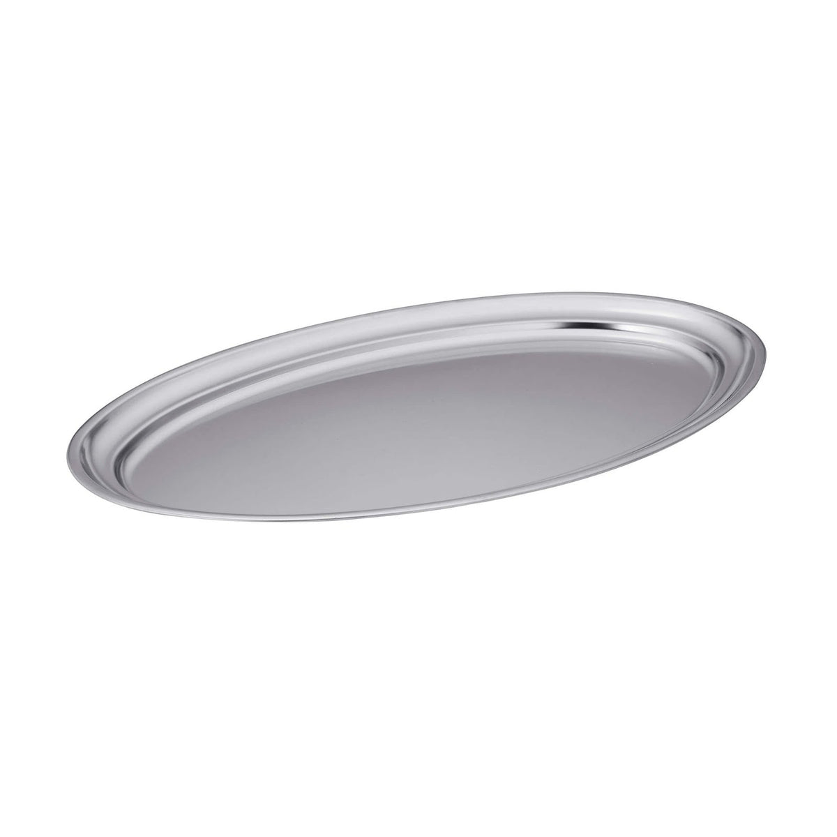 Vassoio Ovale Acciaio Inox 18/0 45x29 cm
