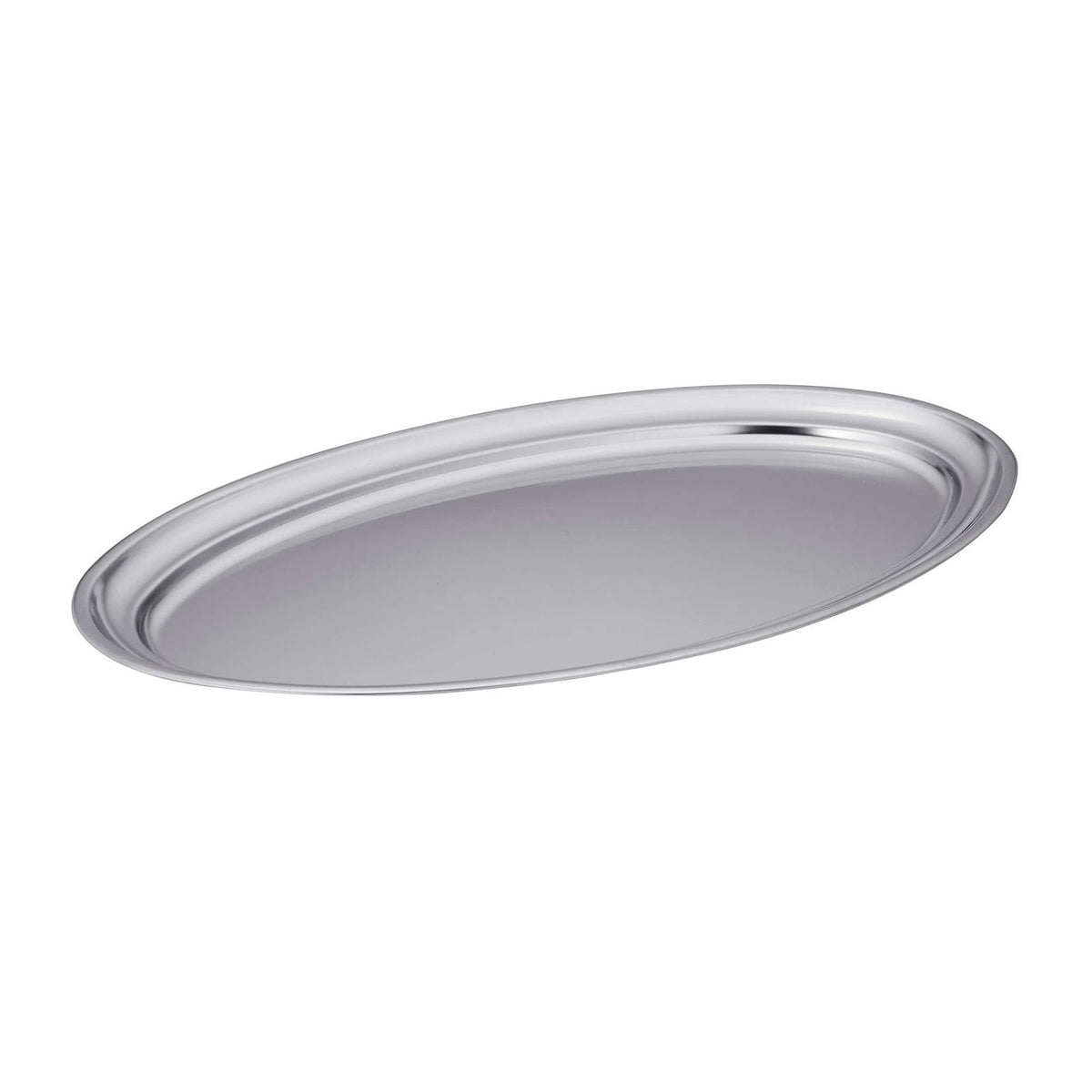 Vassoio Ovale Acciaio Inox 18/0 50x31 cm