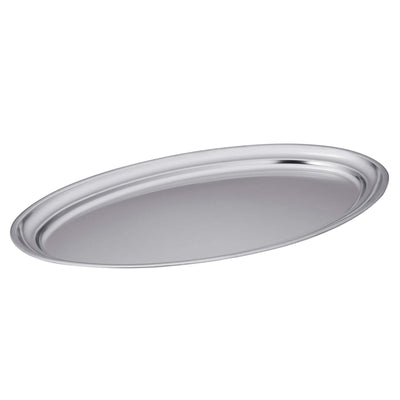 Vassoio Ovale Acciaio Inox 18/0 80x48 cm