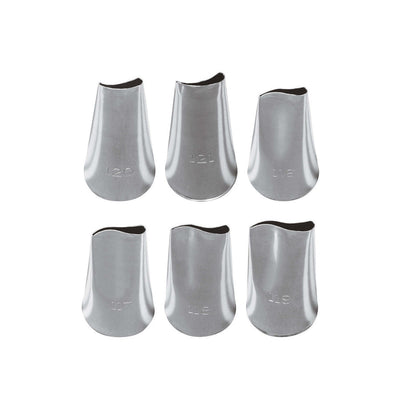 Paderno Bocchette per Decorare Assortite in Acciaio Inox 6 Pezzi