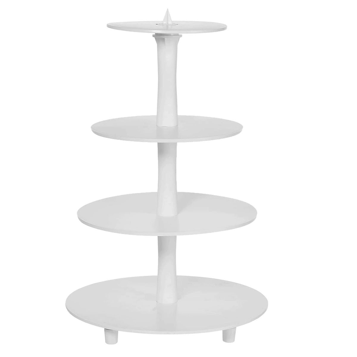 Alzata per Torta in Plastica 4 Piani Diametro 34, 30, 25 e 19,5 cm H 51