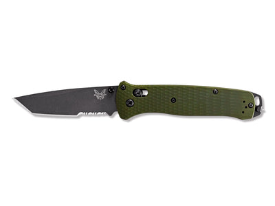 Benchmade Bailout 537SGY-1 Green Tanto Serrated