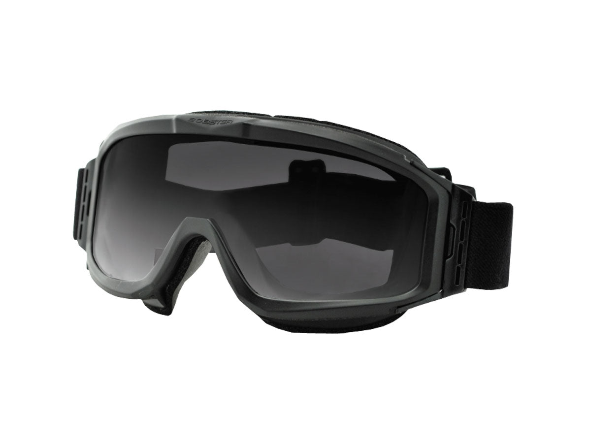 Bobster Alpha Nero ANSI Z87.1 CE EN166 MCEPS gomma lenti balistiche casco
