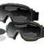 Bobster Alpha Nero ANSI Z87.1 CE EN166 MCEPS gomma lenti balistiche casco