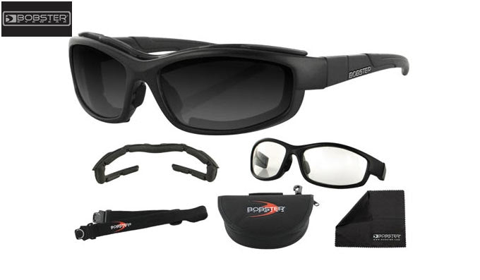 Bobster XRH lenti balistiche ANSI Z87 2 set antinebbia policarbonato 130mm