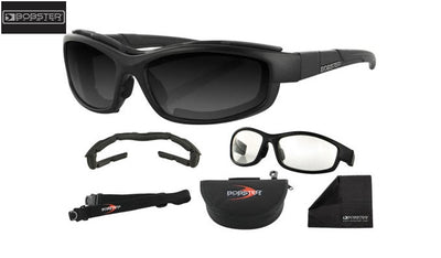 Bobster XRH lenti balistiche ANSI Z87 2 set antinebbia policarbonato 130mm