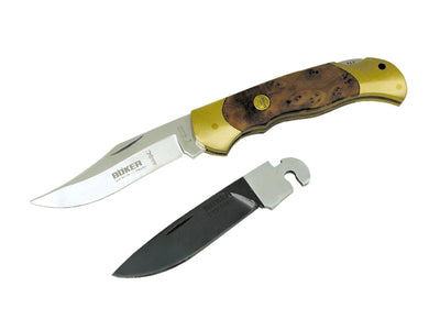 Boker Folding Optima 2 Blades Wood Handle