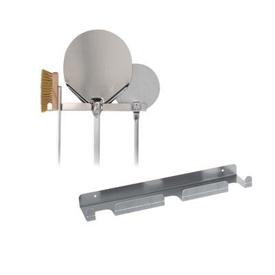 Supporto a Muro Portapale Inox per 3 Pale Pizza 41,5x8 cm