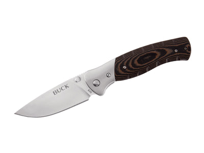 Buck Selkirk Folding Small Black/Brown 835Brs