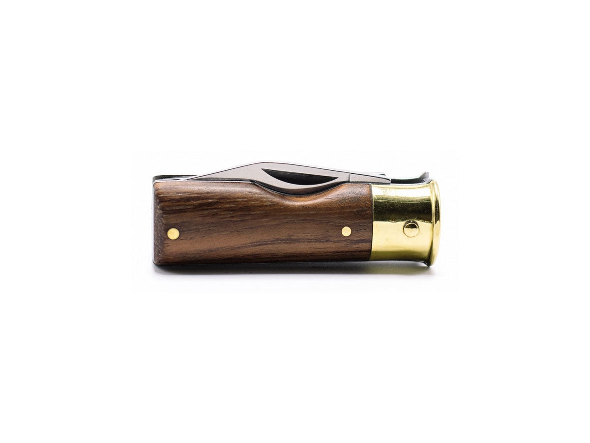 Caliber Shotgun Shell Knife - dettaglio forma cartuccia shotgun e lama stainless