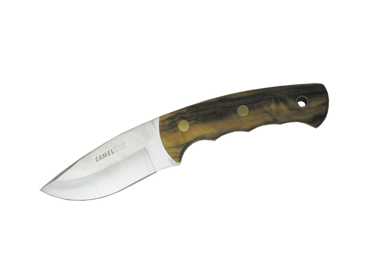 Camel Drop Point Olive Handle