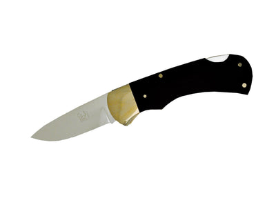 Coltello folding Camel manico plastica nero 18 cm Back Lock Made in Italy